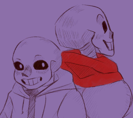 current wip of sans and papyrus