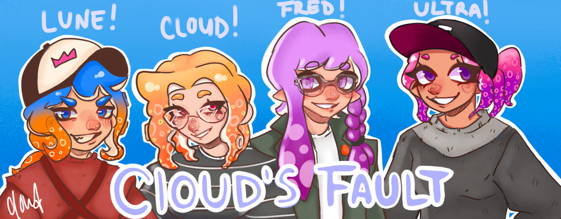 really old splatoon team banner i did (this is gen 2 years old lmao) really old splatoon team banner i did (this is gen 2 years old lmao)